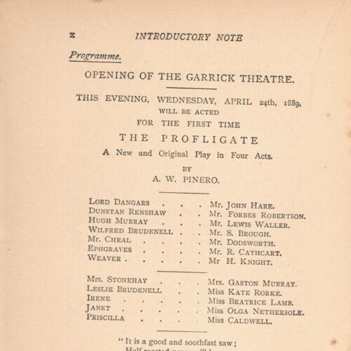 15.5 x 11.5 cm; XIX p. + 123 p. + 1 s.p., p. [I] half-title page and bookplate CPC, p. [II] other works by the author, p. [II